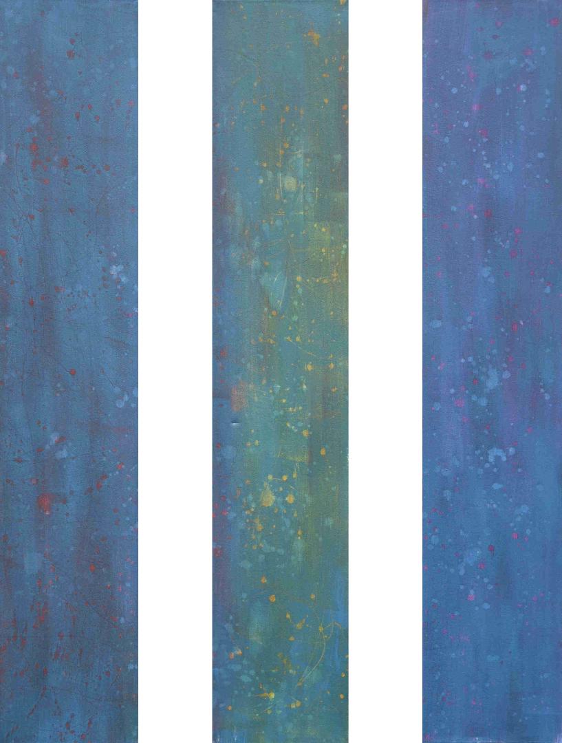 
Nr. 11, Acryl auf Leinwand, 2017, 3 &times; 
    20&nbsp;cm &times; 100&nbsp;cm
