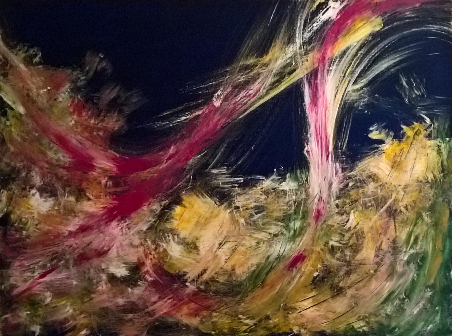 
Nr. 3, Acryl auf Leinwand, 2017, 
    80 cm × 60 cm
