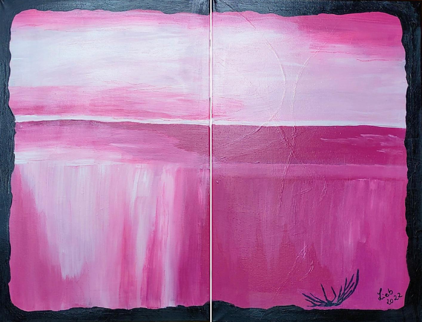 
Nr. 32, Acryl auf Leinwand, 2022, 2 × 
    40 cm × 60 cm
