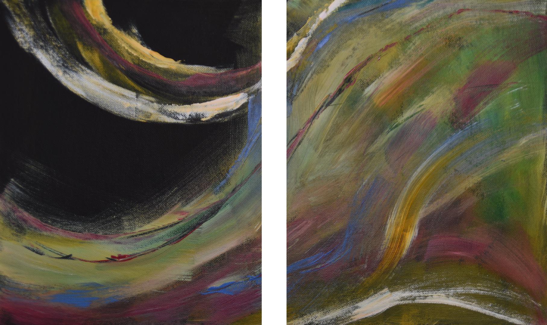 
Nr. 6, Acryl auf Leinwand, 2017, 2 &times; 
    24&nbsp;cm &times; 30&nbsp;cm
