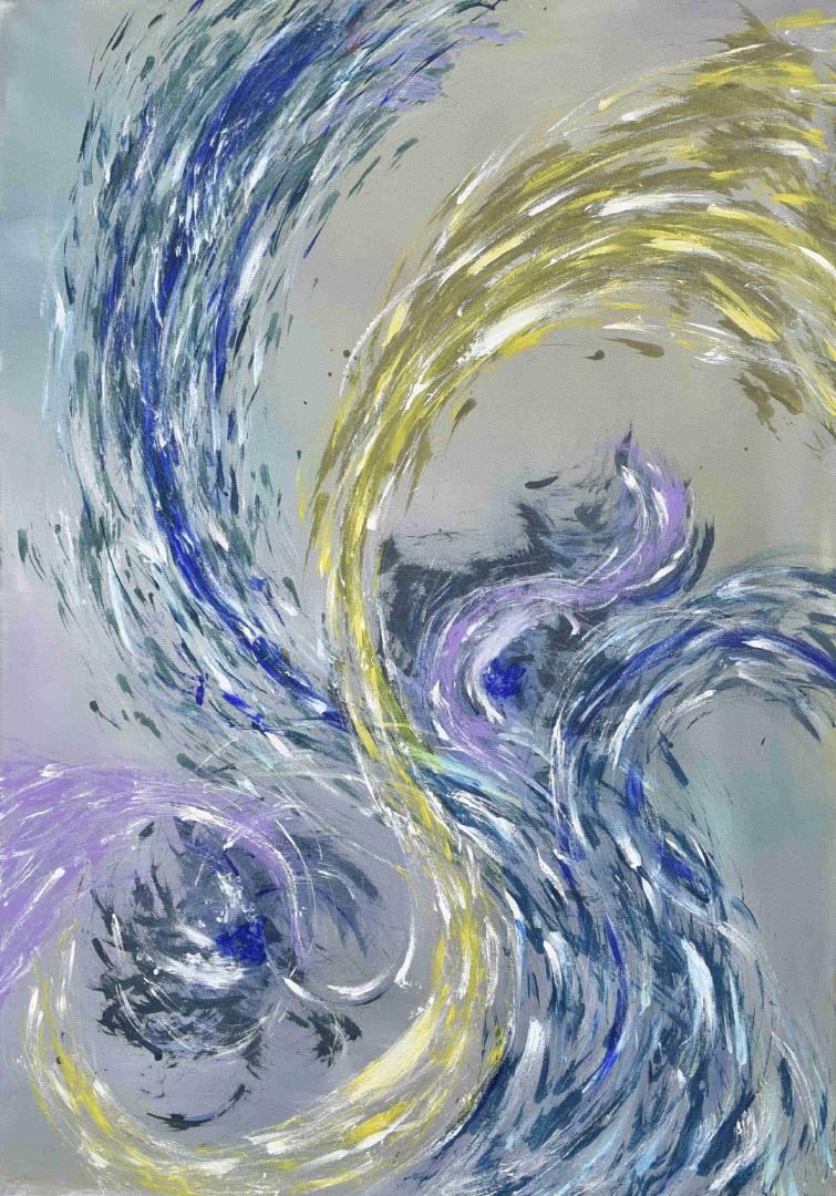 
Nr. 7, Acryl auf Leinwand, 2017, 
    70&nbsp;cm &times; 100&nbsp;cm
